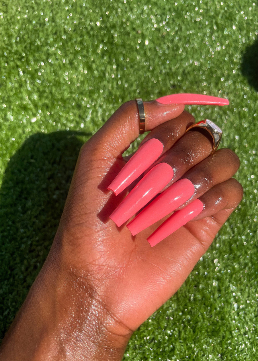 Blush Press-On Nails | Stiletto Coffin Nails